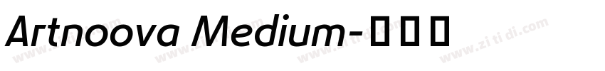 Artnoova Medium字体转换